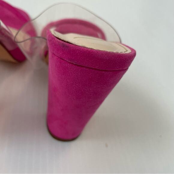 Lulus Arianna Fuchsia Suede High Heel Sandals size 8 - Picture 9 of 11